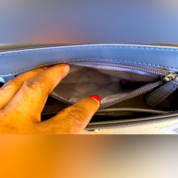 MICHAEL MICHAEL KORS Parker Heather Grey Convertible Pouchette Shoulder Bag, NWT - Picture 11 of 16